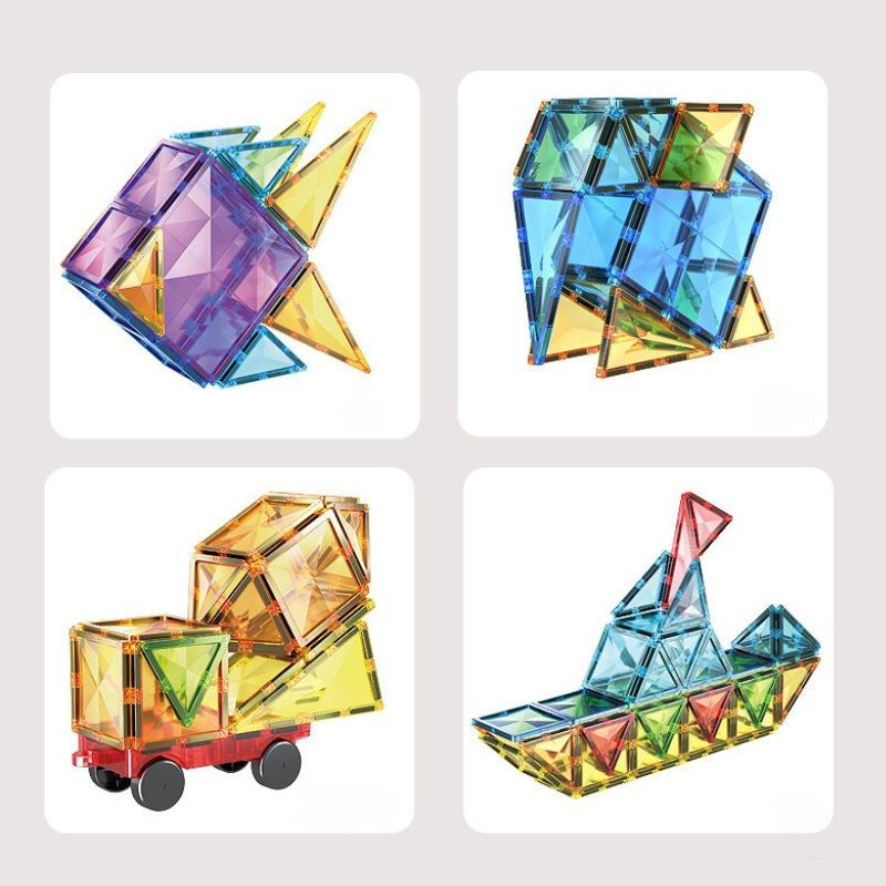 Assorted Magnetic Tiles and Marble Run Sets