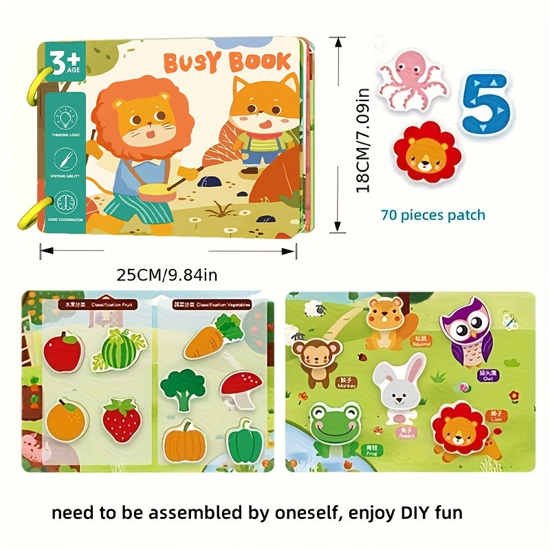 Educational Activity - Busy Book for Teens – Puzzles, Stickers & Skill-Building Fun