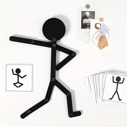 Black Wooden Puppet Game – Fine Motor Skill Toy