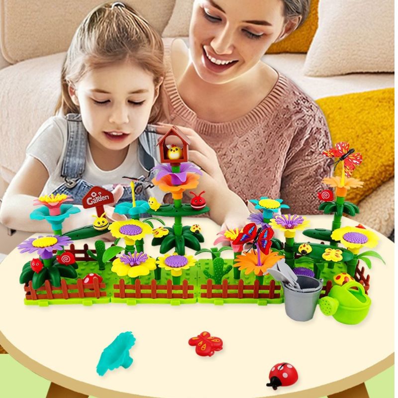Create Your Own Flower Garden Building Set - 191pc/322pc Options