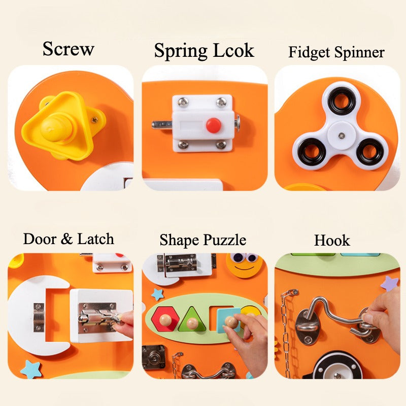 Engaging Bear Educational Activity Board