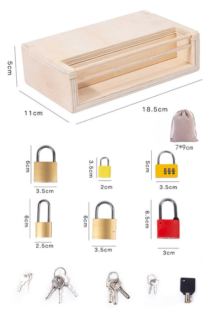 Montessori Engaging Lock and Key Activity Box