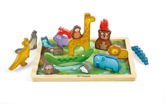 Puzzel met wilde dieren