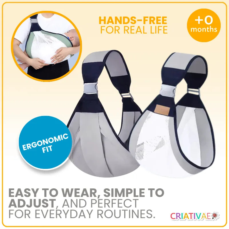 Ergonomic Baby Carrier for Newborns – Comfort, Safety & Hands-Free Bonding | CRIATIVAE