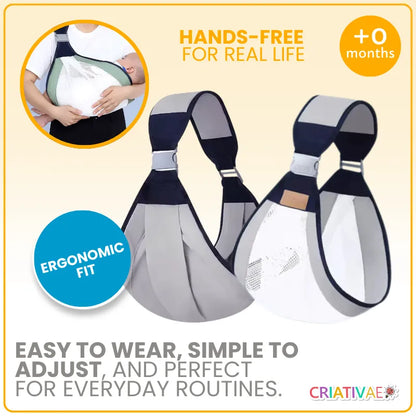 Ergonomic Baby Carrier for Newborns – Comfort, Safety & Hands-Free Bonding | CRIATIVAE
