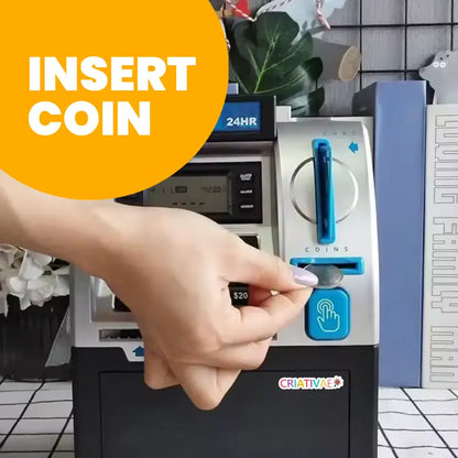 Kids ATM Piggy Bank Toy - Electronic Money Safe with Password & Automatic Bill Scroll for Boys and Girls | CRIATIVAE