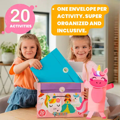 Creative Box – 20 Paper Craft Activities for Kids | Educational Arts & Crafts Kit by CRIATIVAE
