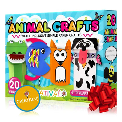 Creative Box – 20 Paper Craft Activities for Kids | Educational Arts & Crafts Kit by CRIATIVAE