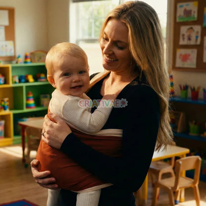 Baby Sling Carrier Wrap – Soft Cotton Newborn to Toddler Babywearing Sling | CRIATIVAE