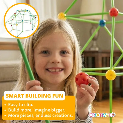 Build It Construction Set for Kids – 65-Piece STEM Building Toy for Creativity, Motor Skills & Early Engineering Learning | CRIATIVAE