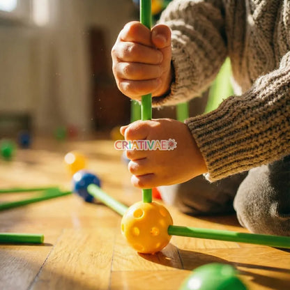 Build It Construction Set for Kids – 65-Piece STEM Building Toy for Creativity, Motor Skills & Early Engineering Learning | CRIATIVAE