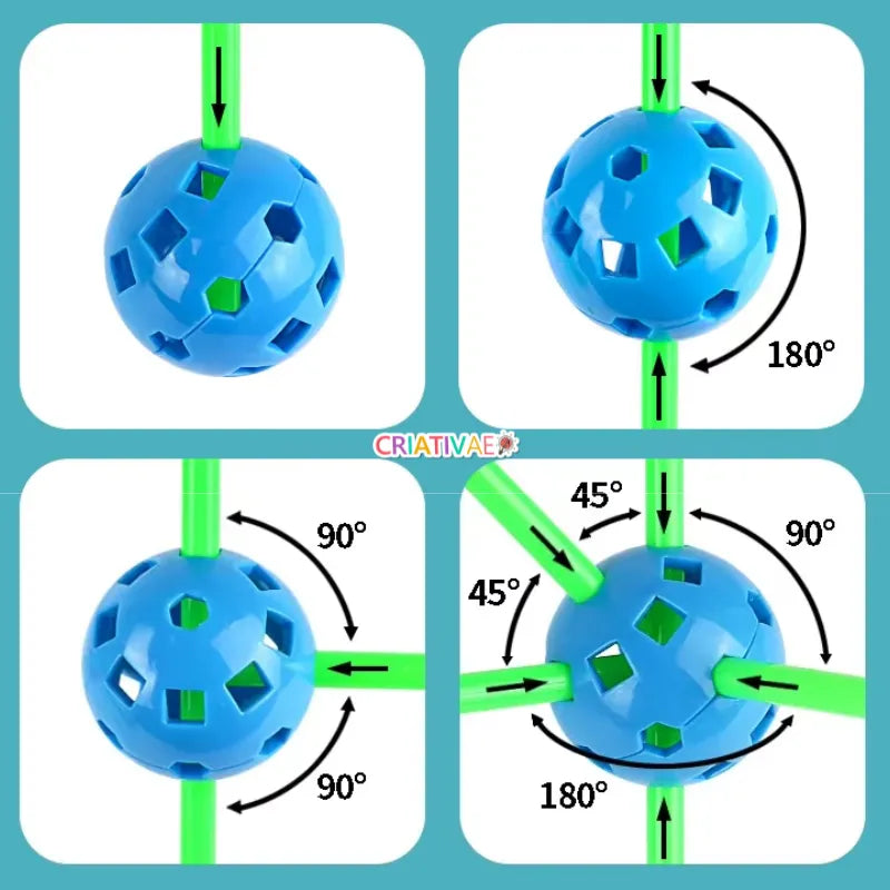 Build It Construction Set for Kids – 65-Piece STEM Building Toy for Creativity, Motor Skills & Early Engineering Learning | CRIATIVAE