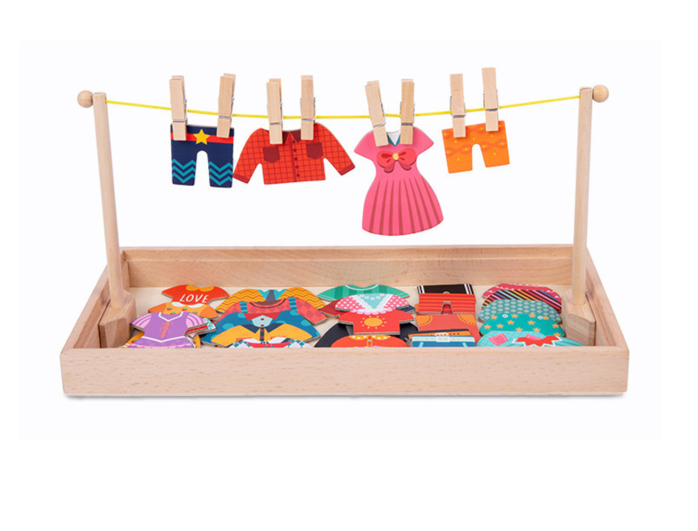 Montessori Dress-Up and Peg Play Set for Enhancing Creative Skills