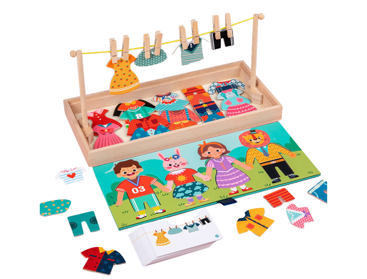 Montessori Dress-Up and Peg Play Set for Enhancing Creative Skills