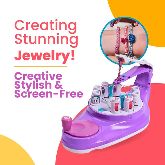 Bracelet & Necklace Braiding Machine – DIY Friendship Jewelry Kit | CRIATIVAE