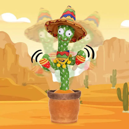 Talking Dancing Cactus Plush Toy for Babies & Toddlers – Interactive Musical Plush with Sound Imitation & Sensory Stimulation | CRIATIVAE