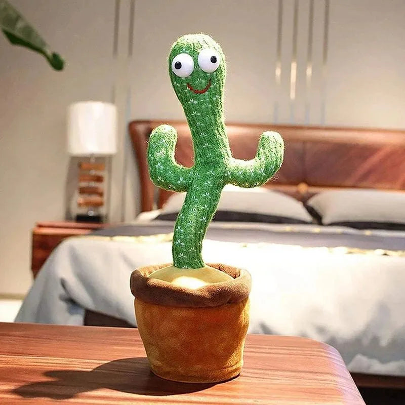 Talking Dancing Cactus Plush Toy for Babies & Toddlers – Interactive Musical Plush with Sound Imitation & Sensory Stimulation | CRIATIVAE