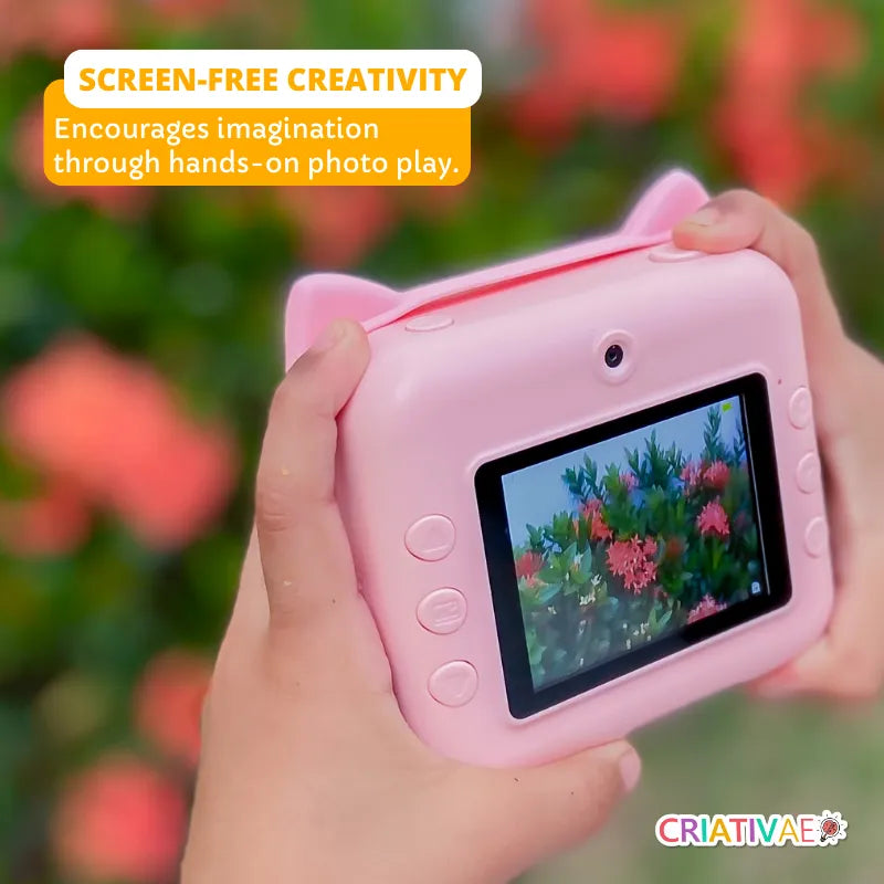 CamKids Instant Print Camera for Kids – Creative Photo Fun & Memories | CRIATIVAE