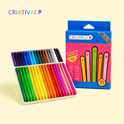 Clean Crayons Criativae - Mess Free Triangle Crayons for Kids