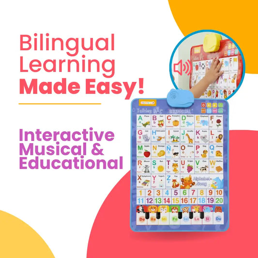 Bilingual Interactive Learning Poster – English & Spanish | CRIATIVAE