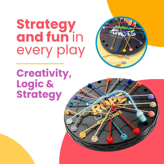 Color Strings Logic Puzzle Game – Educational Brain Teaser for Kids | CRIATIVAE