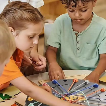 Color Strings Logic Puzzle Game – Educational Brain Teaser for Kids | CRIATIVAE