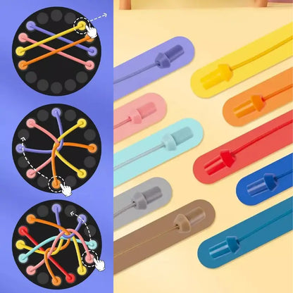 Color Strings Logic Puzzle Game – Educational Brain Teaser for Kids | CRIATIVAE