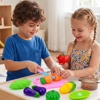 Chop Chop Kitchen Criativae - Cuttable Play Food Set for Kids