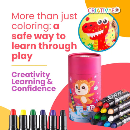Criativae Jumbo Twistable Crayons – Bright Colors, Happy Hands! | CRIATIVAE