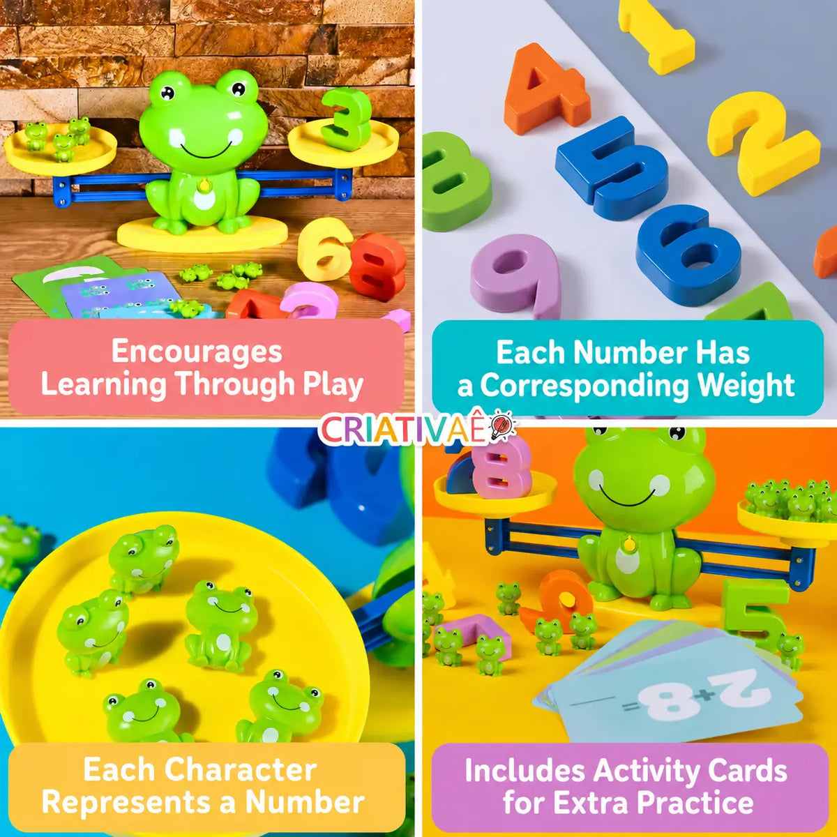 Magic Calc Criativae - Montessori Math Balance Scale for Kids
