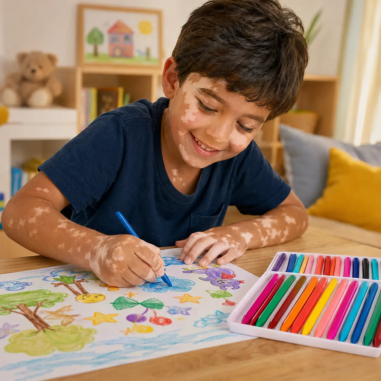 Nachher — Clean Crayons Criativae - Mess Free Triangle Crayons for Kids
