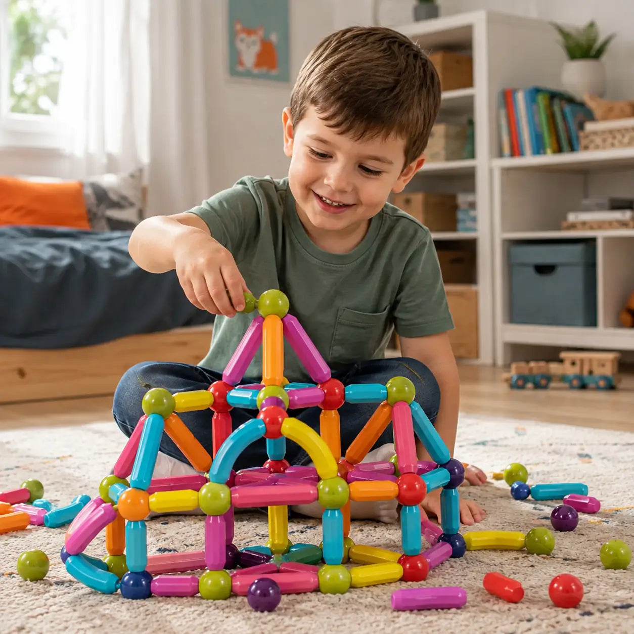 Nachher — Magna Kids Criativae - Magnetic Sticks and Balls Building Set