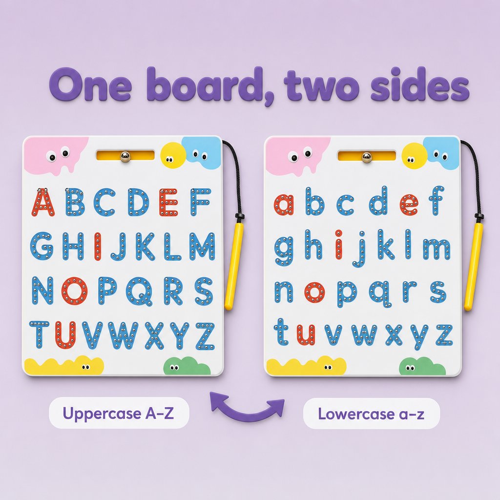 ABC Tracing Board Criativae - Double-Sided Magnetic Letter Tracing Board