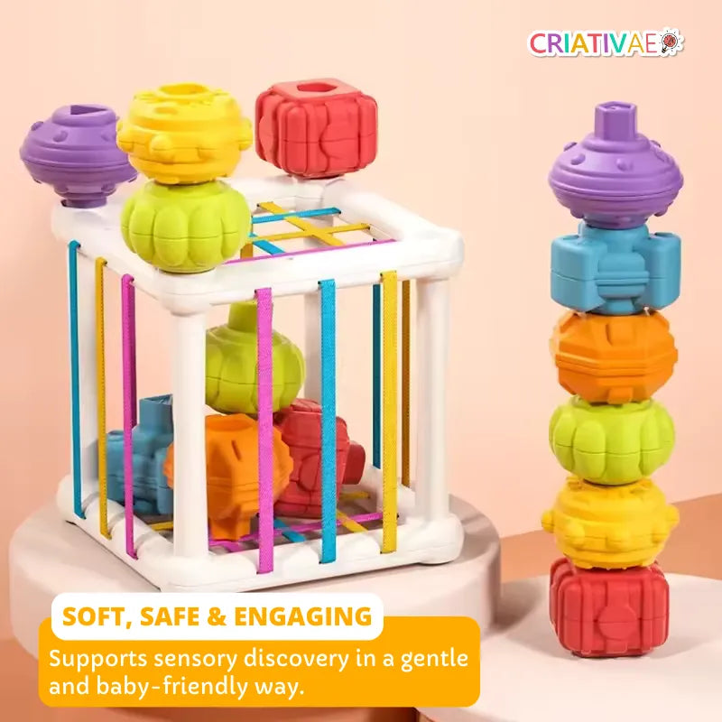 Geometric Sensory Learning Cube for Babies 3+ | CRIATIVAE