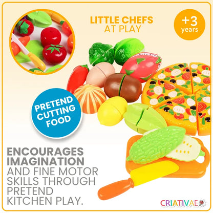 Kids Educational Food Cutting Toy for Ages 3+ | CRIATIVAE