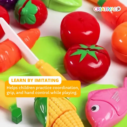 Kids Educational Food Cutting Toy for Ages 3+ | CRIATIVAE