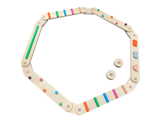 Reversible Balance Beam Sets for Kids - Sensory Tactile Boards