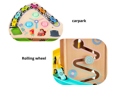 Engaging Toddler Activity Hub | Multi-Level Car Racing Track