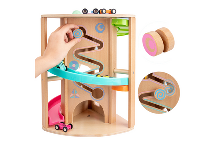 Engaging Toddler Activity Hub | Multi-Level Car Racing Track