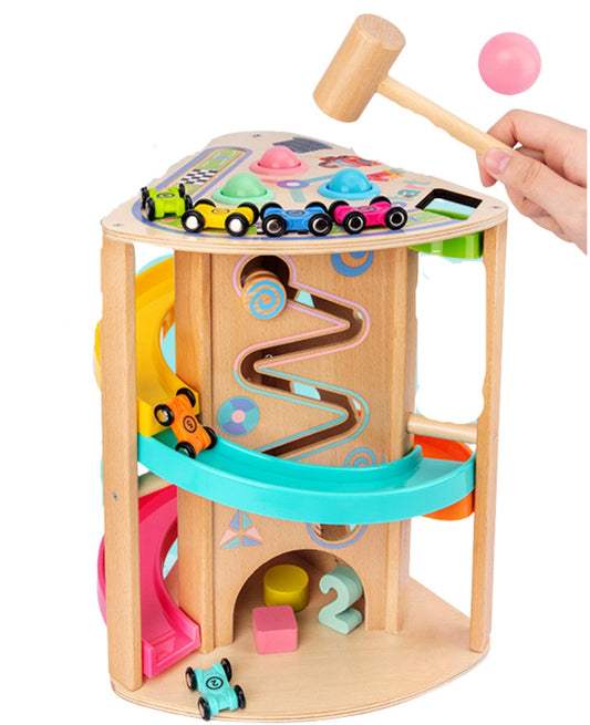 Engaging Toddler Activity Hub | Multi-Level Car Racing Track