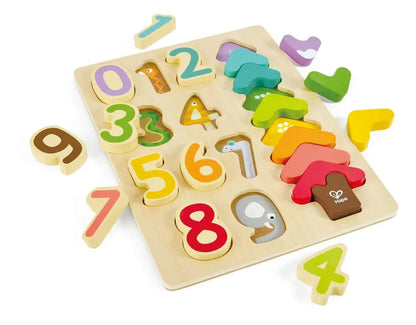 Buntes Zahlenpuzzle