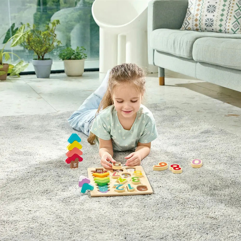 Buntes Zahlenpuzzle