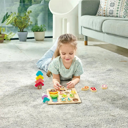 Buntes Zahlenpuzzle