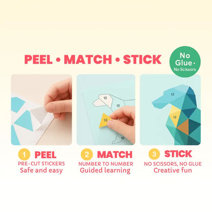 Creative 3D Sticker Puzzle for Kids – Educational & Fun Craft Kit