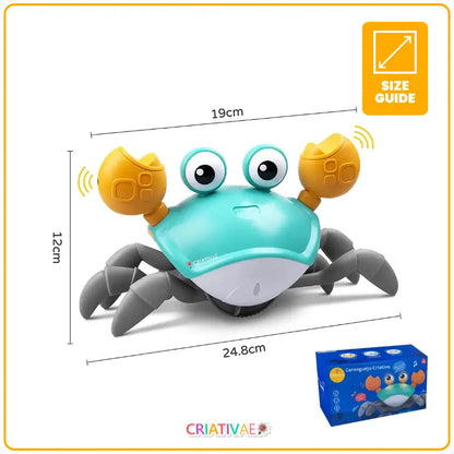 Sensory Crawling Crab Toy with Music and Lights | Motion Sensor Escape Crab for Babies and Toddlers | CRIATIVAE