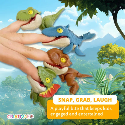 Biting Dinosaur Toy Set Fun Educational Play Kit | CRIATIVAE