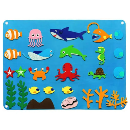 Interactive Felt Educational Wall Panel for Kids 3+ | CRIATIVAE