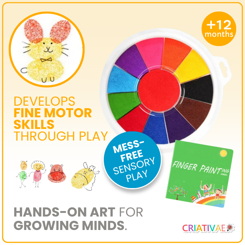 Finger Painting Kit for Toddlers – Montessori Sensory Art Set | CRIATIVAE