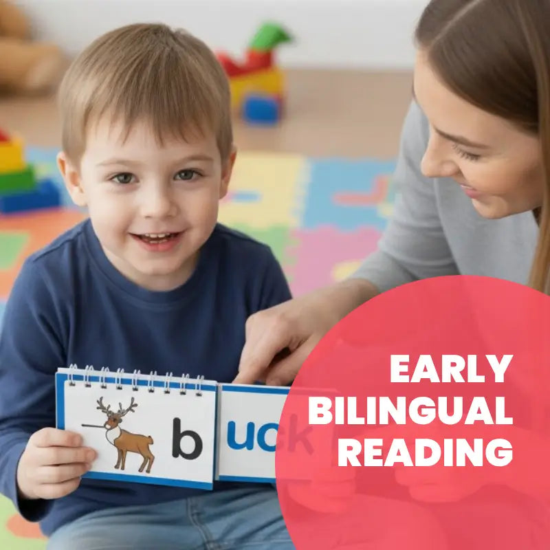 Bilingual Reading and Rhyming Flip Books for Kids – Learn English and Portuguese | CRIATIVAE