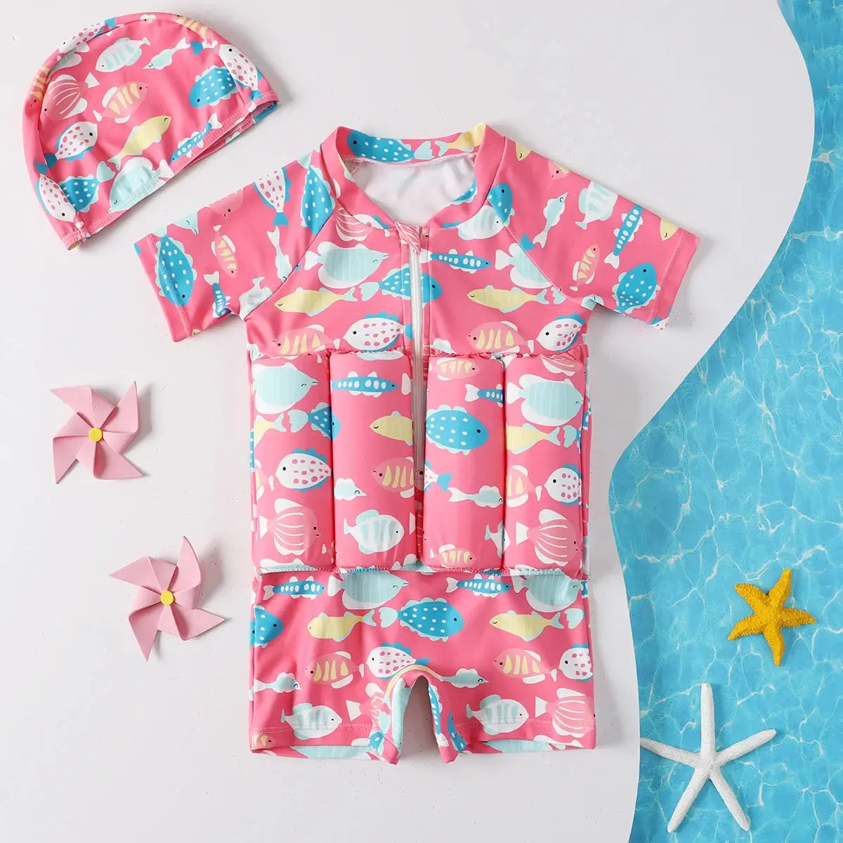 FloatSuit Criativae - Kids Swimsuit with Built In Float Panels
